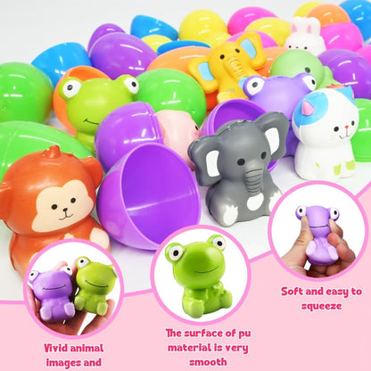 🔥12/24 STÜCK OSTER-EIER MIT LANGSAM AUFGEHENDEN SQUISHY-SPIELZEUGEN