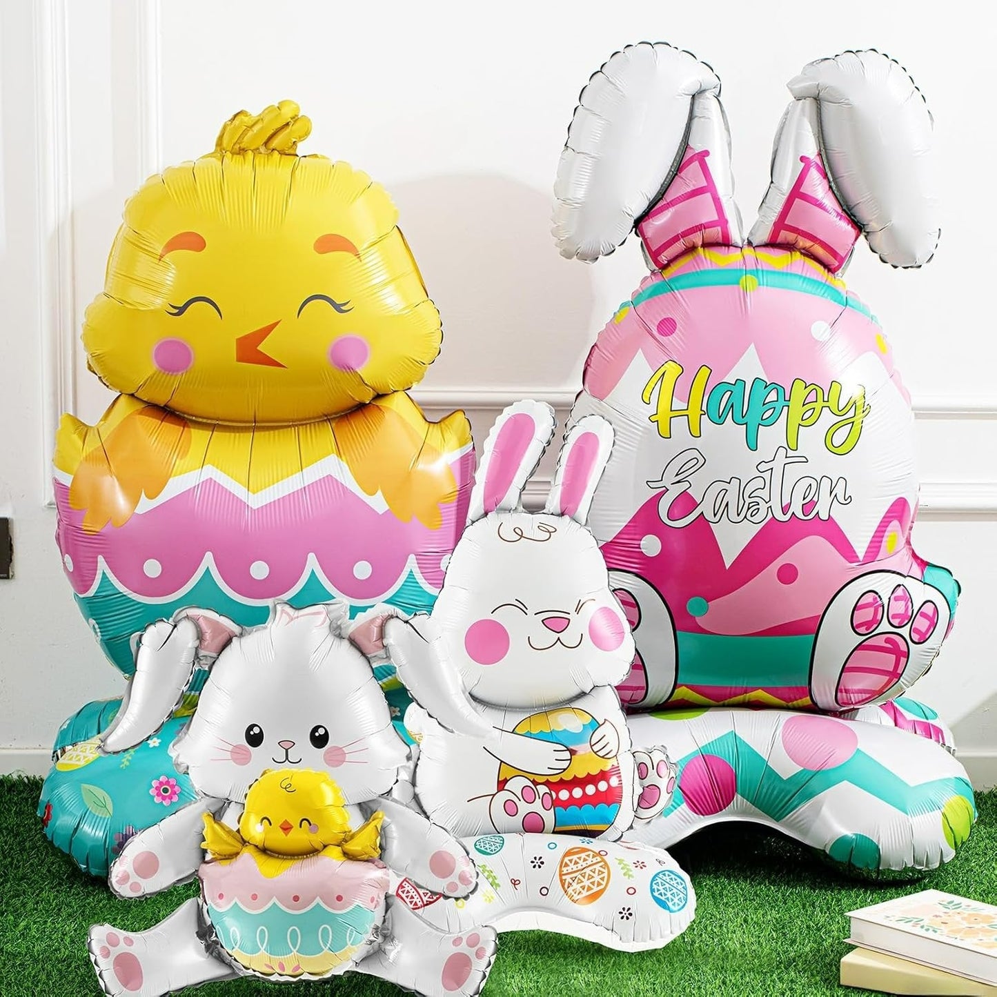 💎 OSTER-FRÜHBUCHER-SALE! 💎 Riesen 3D-Steh-Hase-Ballon – Selbststehend, Wiederverwendbar & Farbenfroh für Festliche Osterstimmung 🐰🎈