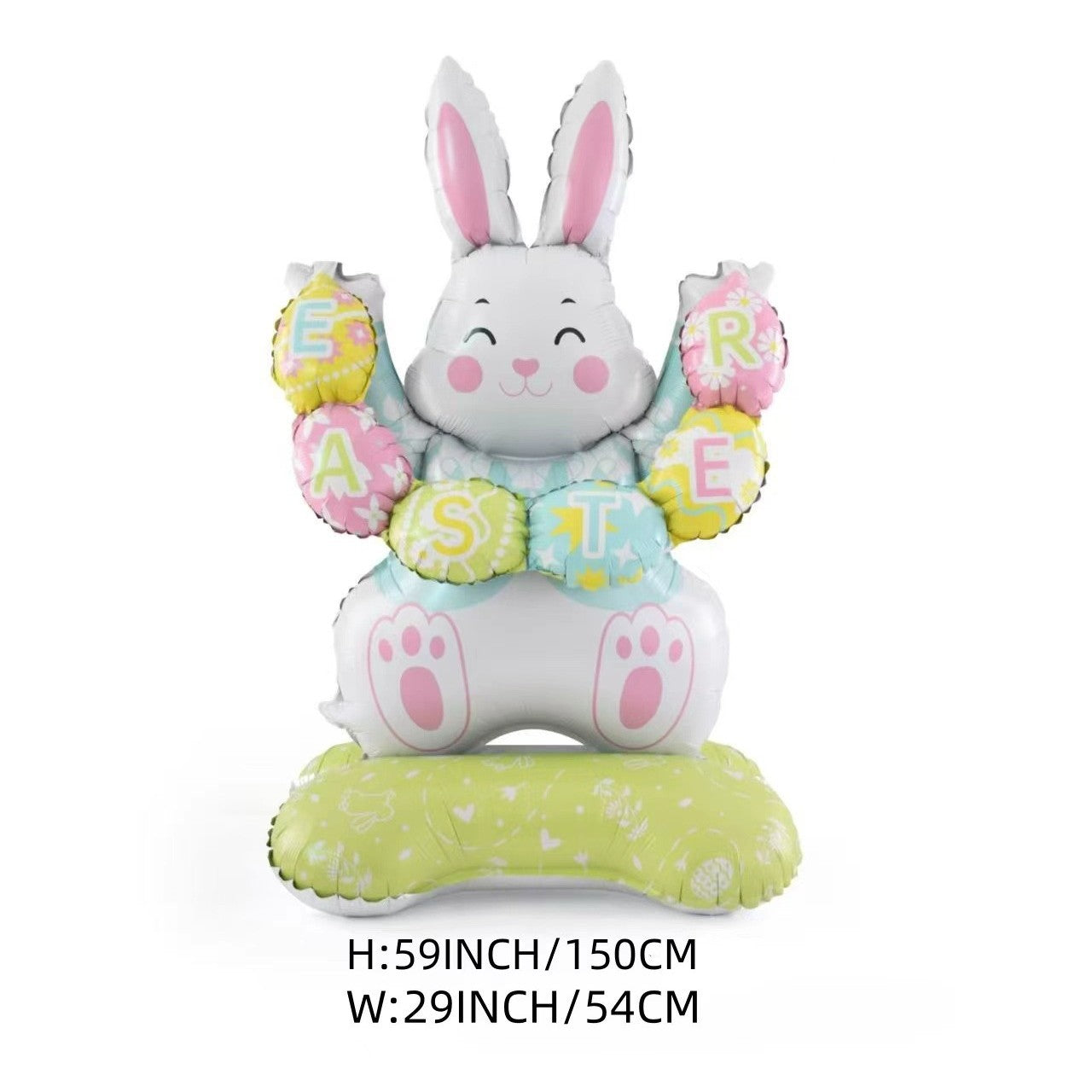 💎 OSTER-FRÜHBUCHER-SALE! 💎 Riesen 3D-Steh-Hase-Ballon – Selbststehend, Wiederverwendbar & Farbenfroh für Festliche Osterstimmung 🐰🎈
