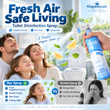 Professionelles Desinfektions- und antibakterielles Spray für Toiletten – 99,999 % Abtötungsrate | Wirkt innerhalb von 30 Sekunden | Ungiftig | Sicher für Mutter und Kind