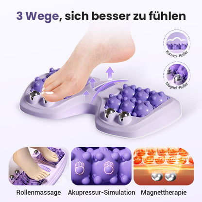 💜Tragbare Doppelfußmassagewalze💜
