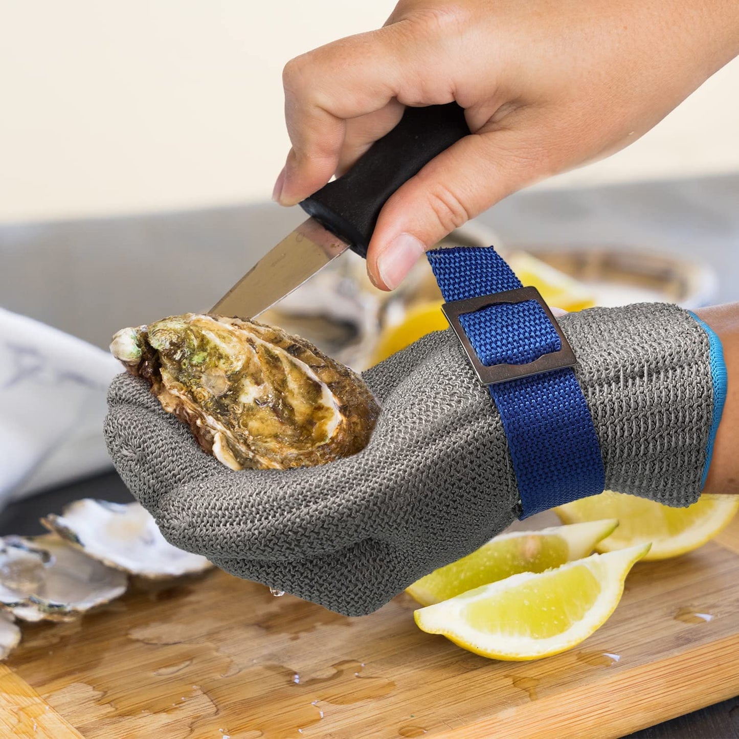 🧤 JETZT 50 % RABATT! 🥩 Handschuh aus Edelstahlgewebe – Höchste Schnittschutzklasse A9 – Perfekt für Metzger und Köche – Nie wieder Messerunfälle! 🔪🚫