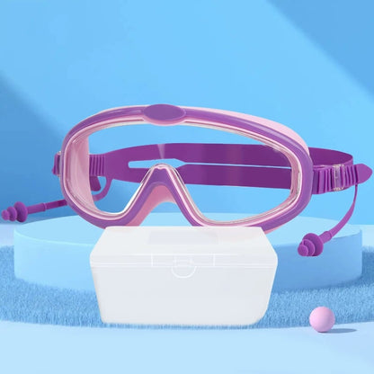 🎉KOOP 2 EN BESPAAR 20% 🔥HD zwembril voor kinderen met groot frame, waterdicht en anti-condens