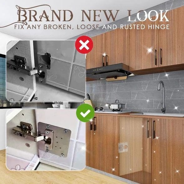 🔥 50% sparen! Scharnier-Reparatur-Kit – All-in-One, einfach & langlebig – keine lockeren Türen mehr! 🏠💪🔧