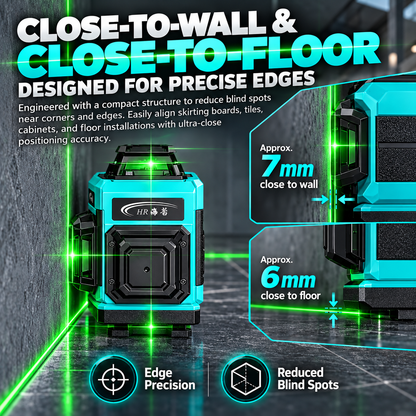 360-Grad-Laser-Wasserwaage für den Außenbereich – für Bau- und Fliesenarbeiten📐✨