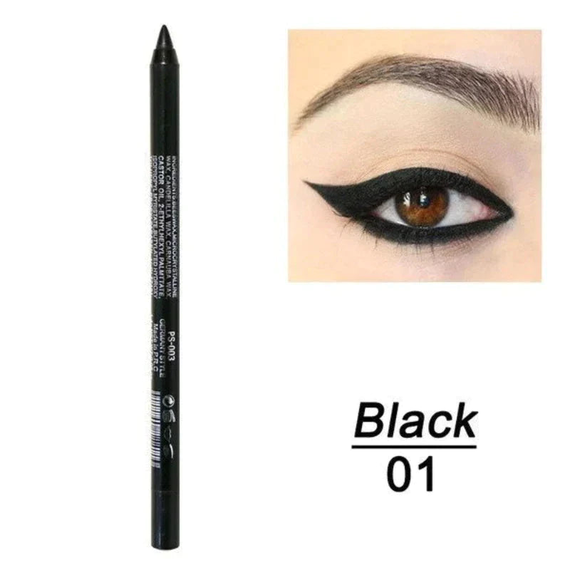 📢📢50% RABATT!!⏰24 Stunden lang anhaltender, wasserfester Farb-Eyeliner – 14 Farben, Perlmutt- und Matt-Finish, einfach anzuwenden🎨