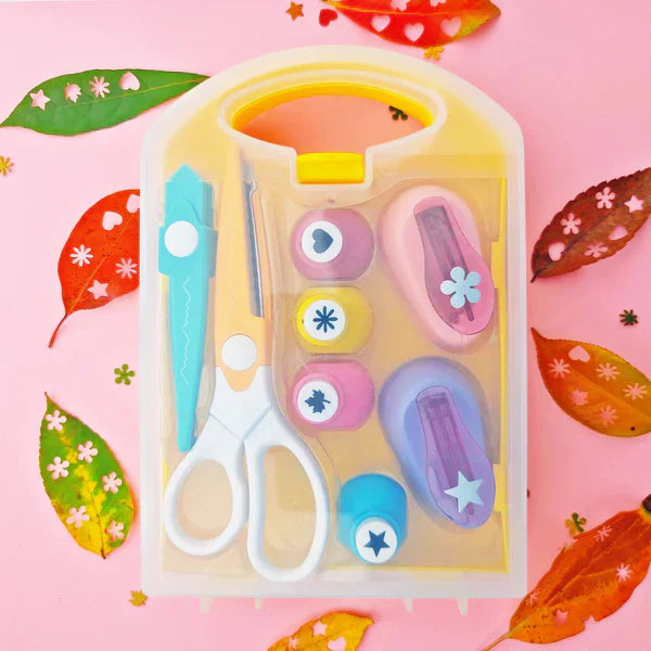 🎨 50% RABATT! ✨ DIY-Lochstanz-Set für Kinder - Erstelle niedliche Formen 🎁📏