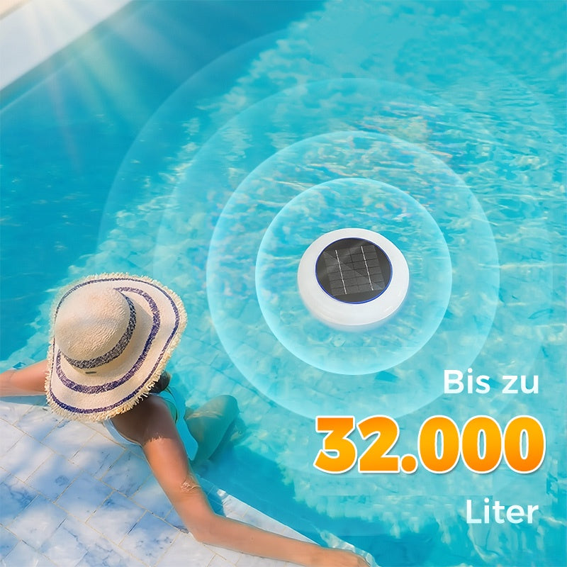 Kristallklarer Pool – ohne Chemie, mit Solarenergie! 🌞SOLARBETRIEBENER SCHWIMMENDER POOL-IONISATOR
