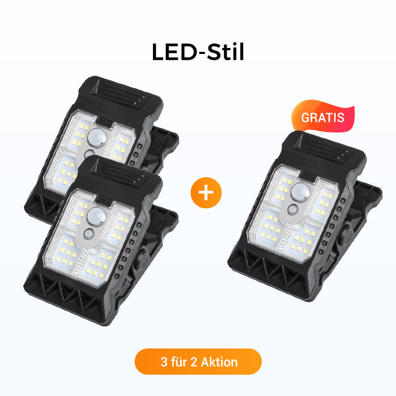 🌿 Solar-Clip-Leuchte mit Bewegungssensor – 🔥Jetzt 2 kaufen, 1 gratis! Perfekt für Garten, Balkon & Terrasse! 🏡✨