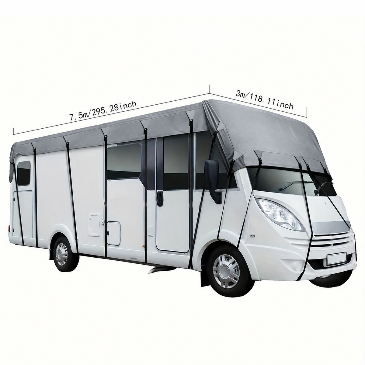 ⏳Zeitlich begrenztes Angebot⏳ Dachabdeckung für Wohnwagen und Wohnmobile aus 210D-Oxford-Gewebe