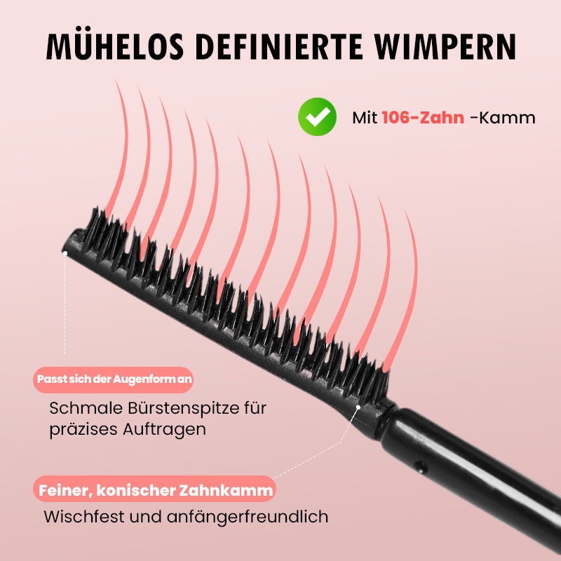 🔥[Wasserfest & wischfest] Verlängernde, kräuselnde & lang anhaltende Wimperntusche🔥