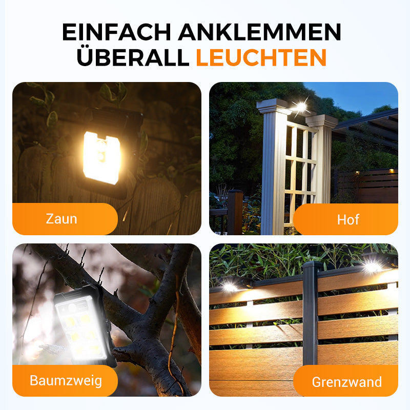 🌿 Solar-Clip-Leuchte mit Bewegungssensor – 🔥Jetzt 2 kaufen, 1 gratis! Perfekt für Garten, Balkon & Terrasse! 🏡✨