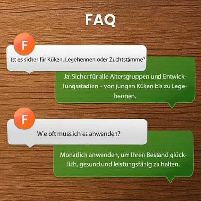 🐓Natürliches inneres und äußeres Entwurmungsmittel für Hühner