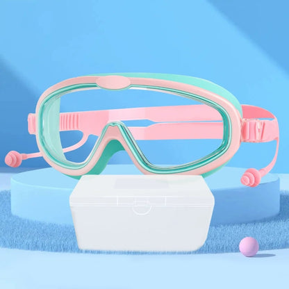 🎉KOOP 2 EN BESPAAR 20% 🔥HD zwembril voor kinderen met groot frame, waterdicht en anti-condens