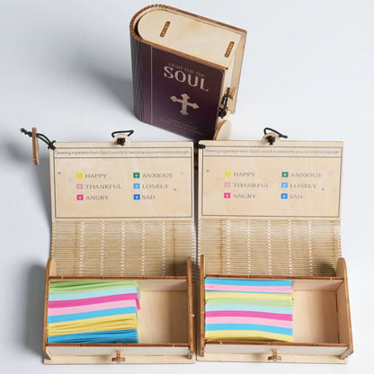 🔥Zeitlich begrenzter Rabatt🎁 ✝️Handgefertigte Holzkiste mit Bibelversen – Tägliche Bibelverse (🎁 Eine Erinnerung an Gottes Worte💖)