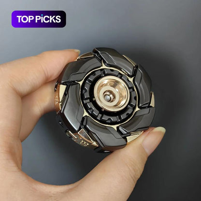 🧘Kreativer Fidget-Slider mit offener Panzerung und Kreisel