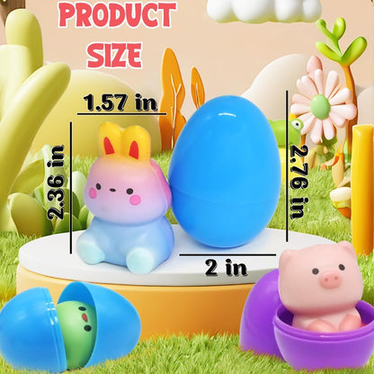 🔥12/24 STÜCK OSTER-EIER MIT LANGSAM AUFGEHENDEN SQUISHY-SPIELZEUGEN