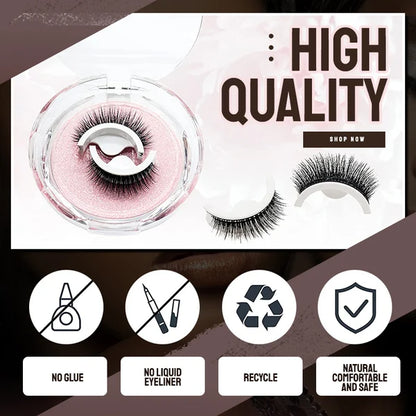 🥳 50 % RABATT! 👁️✨ Wiederverwendbare selbstklebende Wimpern. Kein Kleber erforderlich, einfach aufdrücken. Mehrfach nutzbar & leicht abzunehmen 💕🌸
