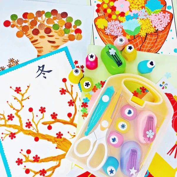 🎨 50% RABATT! ✨ DIY-Lochstanz-Set für Kinder - Erstelle niedliche Formen 🎁📏