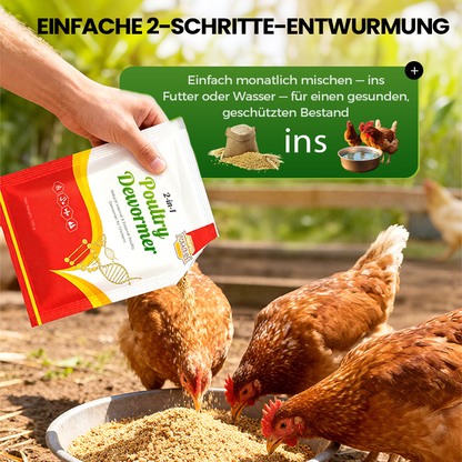 🐓Natürliches inneres und äußeres Entwurmungsmittel für Hühner