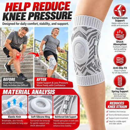 🎉 SALE 2026 – ÜBER 34.000-MAL VERKAUFT! 🦵 Kniebandage, die jede Bewegung mitmacht – flexible seitliche Gelenke, gezielter Kniescheibenschutz & rutschfester Halt – für eine perfekt anpassbare Passform! 💪✨