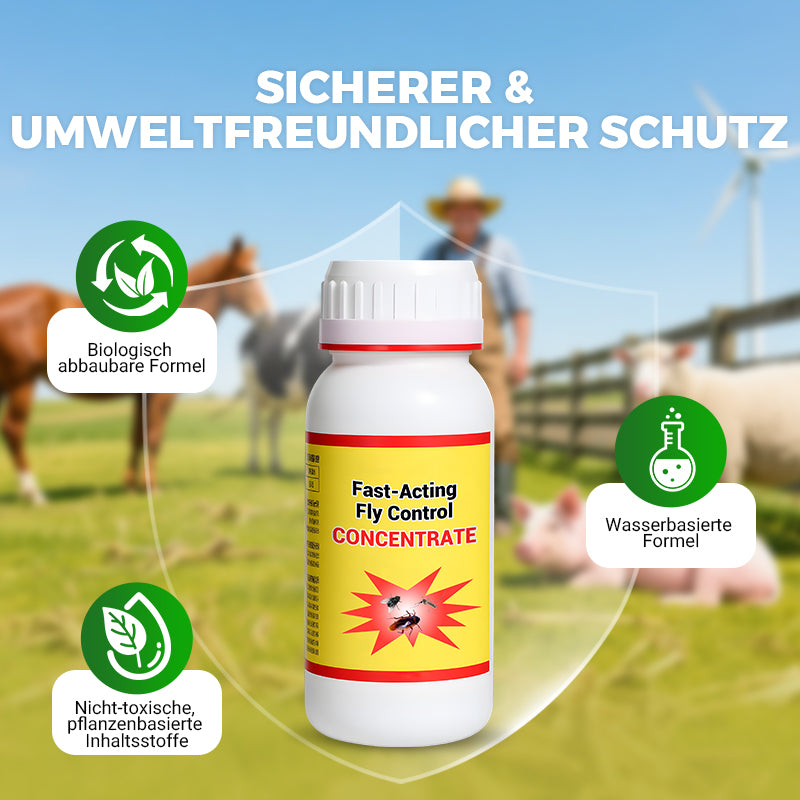 Universelles, hocheffizientes und sicheres Fliegenbekämpfungsmittel