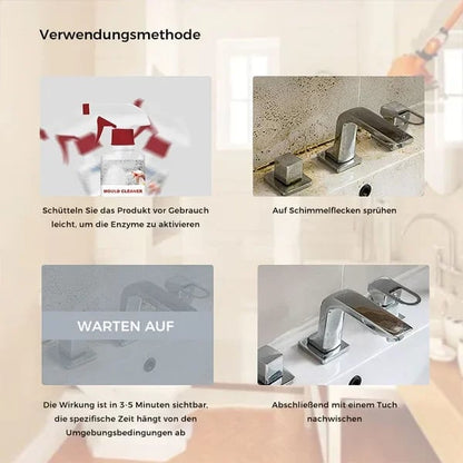 🧴🦠 Schimmel- & Mehltau-Entferner Schaumspray – Bleichfrei, Einfach Anzuwenden & Lang anhaltender Schutz 🚿