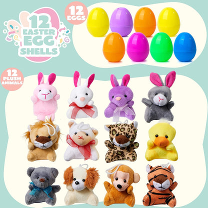 🔥12/24 STÜCK OSTER-EIER MIT LANGSAM AUFGEHENDEN SQUISHY-SPIELZEUGEN