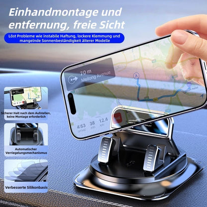 🚗【Zeitlich begrenztes Angebot – 50% Rabatt!】⏰Drehbarer Auto-Handyhalter fürs Armaturenbrett – 360° verstellbar & rutschfest – Perfekt für Navigation oder Freisprechfunktion – sicherer Halt auf allen Untergründen 📱