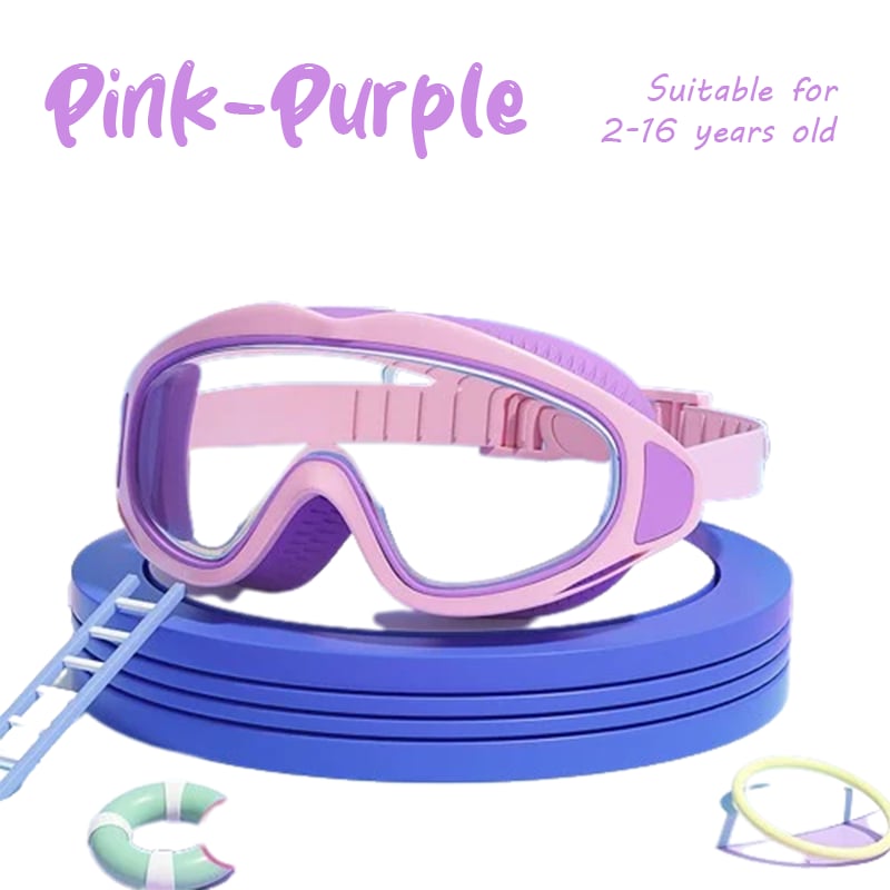 🎉KOOP 2 EN BESPAAR 20% 🔥HD zwembril voor kinderen met groot frame, waterdicht en anti-condens