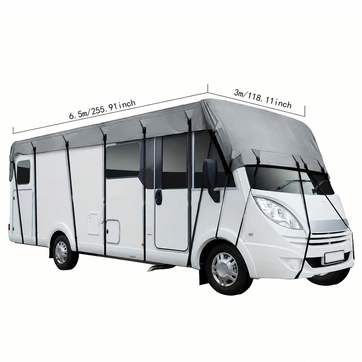 ⏳Zeitlich begrenztes Angebot⏳ Dachabdeckung für Wohnwagen und Wohnmobile aus 210D-Oxford-Gewebe