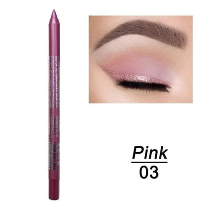 📢📢50% RABATT!!⏰24 Stunden lang anhaltender, wasserfester Farb-Eyeliner – 14 Farben, Perlmutt- und Matt-Finish, einfach anzuwenden🎨