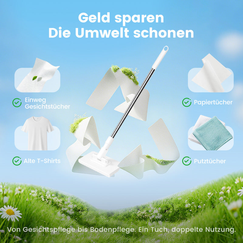 【🎁Limitiertes Angebot – 50% Rabatt!】🧹✨ Einweg-Staubmopp mit 4 wiederverwendbaren Bezügen – Praktisch und effektiv 💥🌟