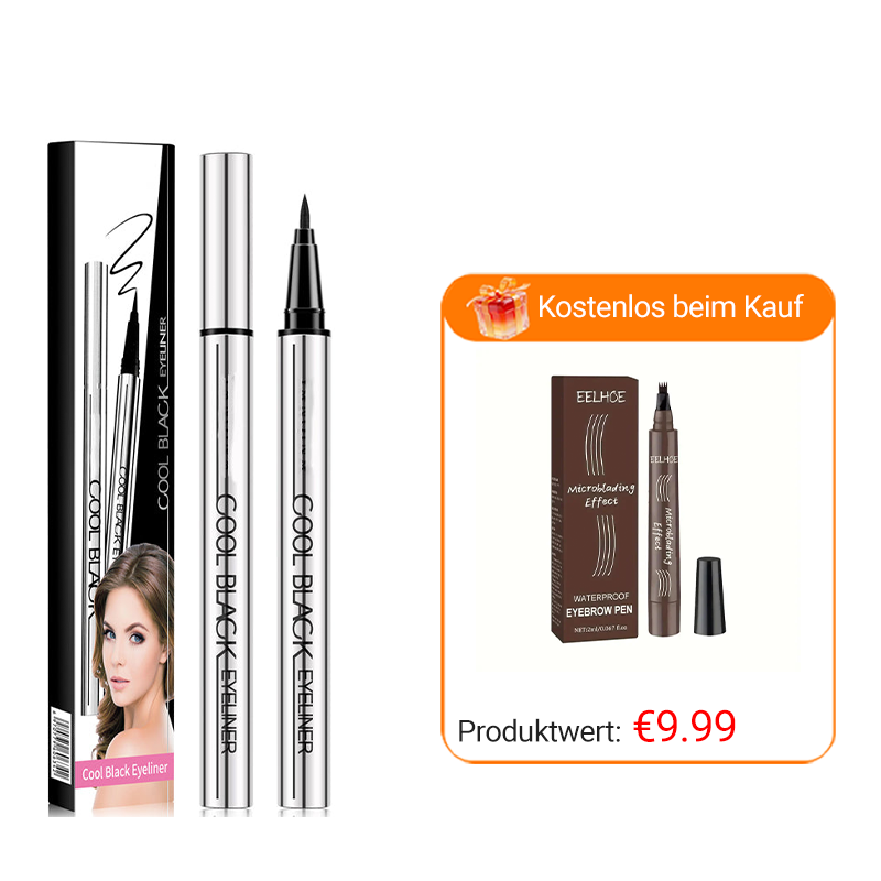 ✨ Wasserfester und wischfester Eyeliner – Präzision und tiefes Schwarz für 24 Stunden! ✨
