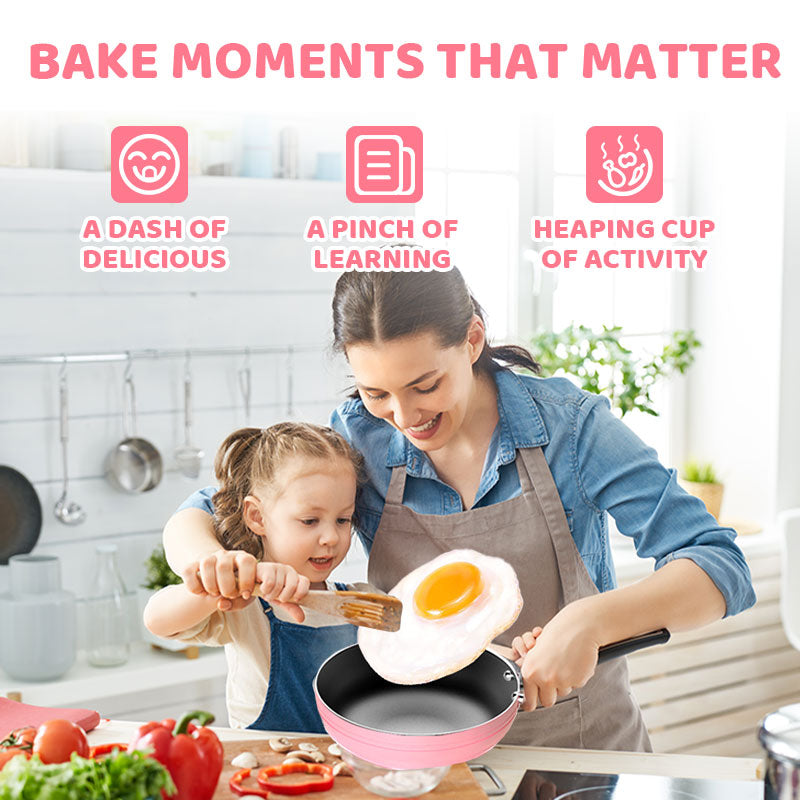 🔥 50% RABATT! 🎁👧🏻 Realistisches Mini-Kochset – Komplettes 22-teiliges Set mit Herd und Küchenutensilien für Kinder | Perfekt als Geschenk 🍳👨‍🍳