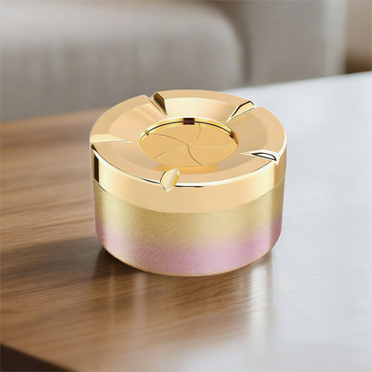 ✨✨360° Drehverschluss-Aschenbecher aus Edelstahl - Jetzt im Verkauf🚬🚬 Geruchsdicht & Mit Zigarettenhalter für Auto & Zuhause