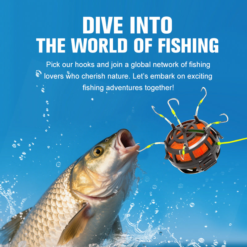 🔥🎣 360° Schwimmender Köderkäfig-Angelhaken – Effektiv & langlebig 🐟💥