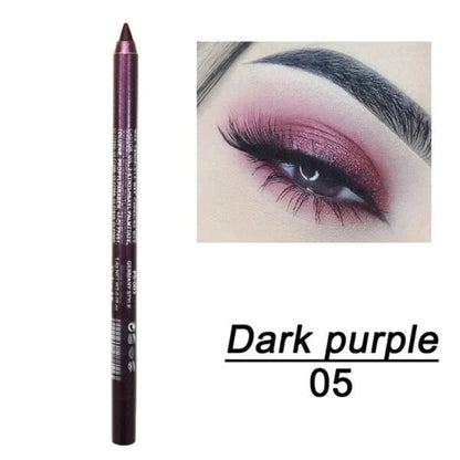 📢📢50% RABATT!!⏰24 Stunden lang anhaltender, wasserfester Farb-Eyeliner – 14 Farben, Perlmutt- und Matt-Finish, einfach anzuwenden🎨