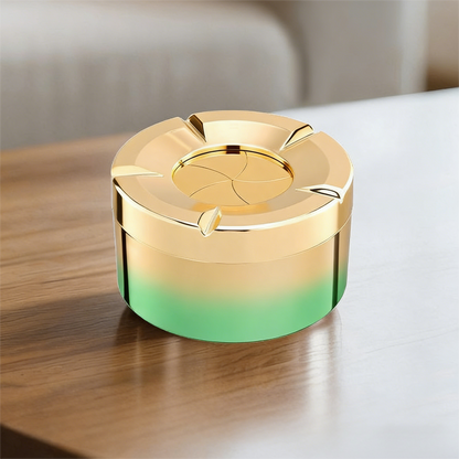 ✨✨360° Drehverschluss-Aschenbecher aus Edelstahl - Jetzt im Verkauf🚬🚬 Geruchsdicht & Mit Zigarettenhalter für Auto & Zuhause