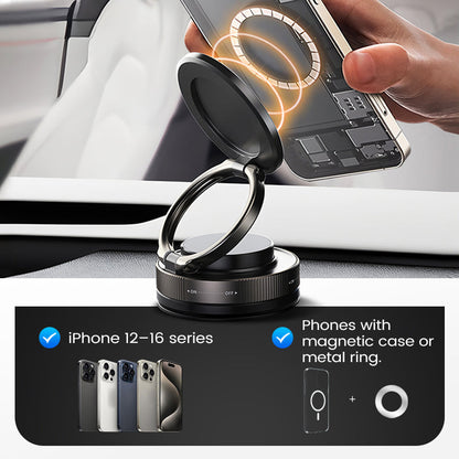 🔥🔄Um 360° verstellbarer magnetischer Handyhalter für den Saugnapf