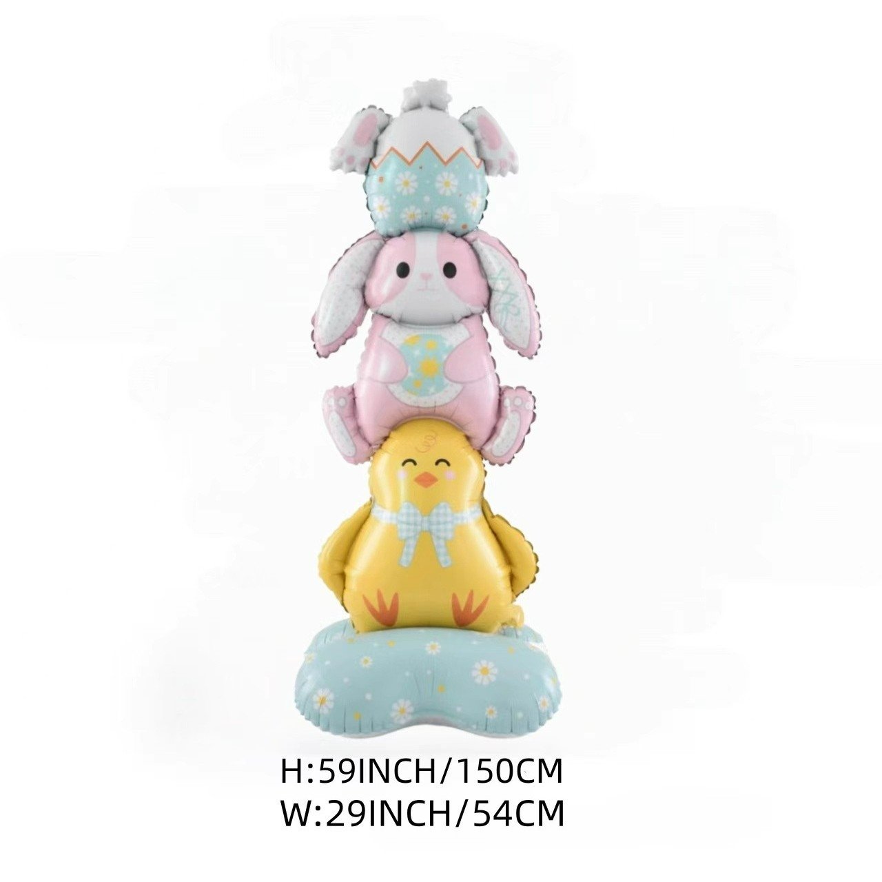 💎 OSTER-FRÜHBUCHER-SALE! 💎 Riesen 3D-Steh-Hase-Ballon – Selbststehend, Wiederverwendbar & Farbenfroh für Festliche Osterstimmung 🐰🎈