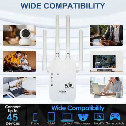⏳Zeitlich begrenztes Angebot⏳ 🔥 2026 WLAN-Verstärker – 1200 Mbit/s, Dualband (5 GHz / 2,4 GHz) 📶 Maximale Signalverstärkung – stabile Verbindung im ganzen Haus!