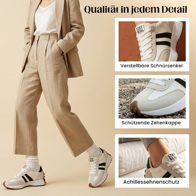 Damen-Freizeitschuhe – Klobige Sneaker mit 4 cm Platform, Rutschfest & Retro-Design in 6 Farben 🥿🌈