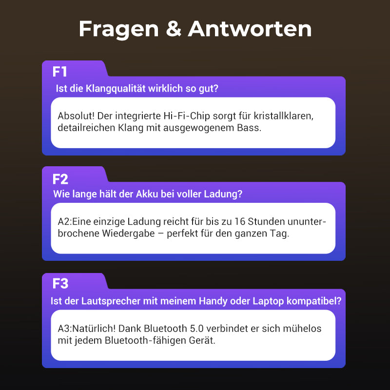 Kompakter HiFi Bluetooth Lautsprecher 🎵🔊