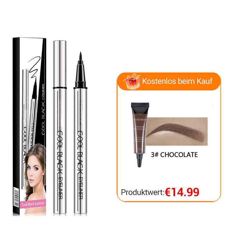 ✨ Wasserfester und wischfester Eyeliner – Präzision und tiefes Schwarz für 24 Stunden! ✨