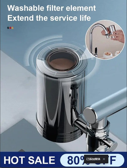 🔥 HOT SALE 50% OFF 🔥  Installationsfreier Edelstahl Haushalt Wasserhahn Wasserreiniger
