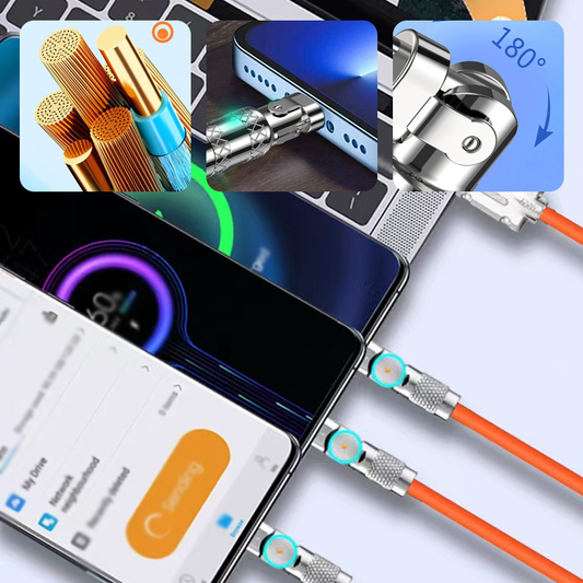 ⚡Limitierte Zeit €9,99-120W drehbares Datenkabel
