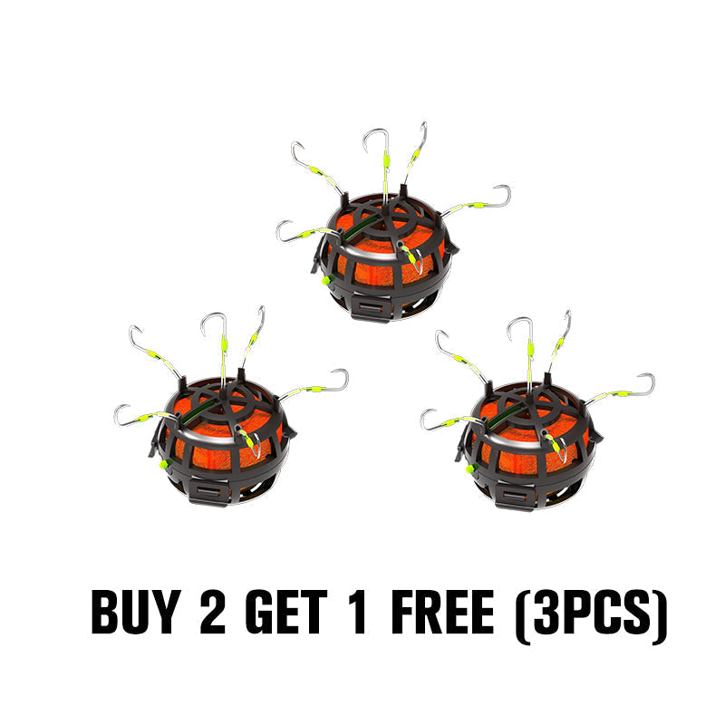 🔥🎣 360° Schwimmender Köderkäfig-Angelhaken – Effektiv & langlebig 🐟💥