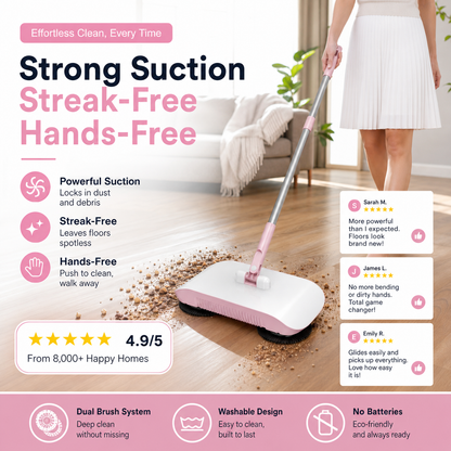 🤖🧹 Smart-Roboterstaubsauger mit Wisch- & Kehrfunktion – für Hartböden, leicht & vielseitig, jetzt −50%