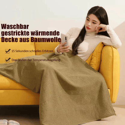 ❄️Portable Weiche elektrische Heizdecke mit Reißverschluss Shawl⛄